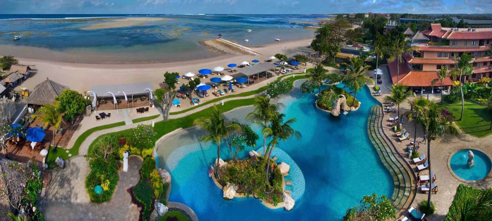 فندق نيكو بالي بينوا بيتش نوسا دوا المظهر الخارجي الصورة Aerial view of the pool